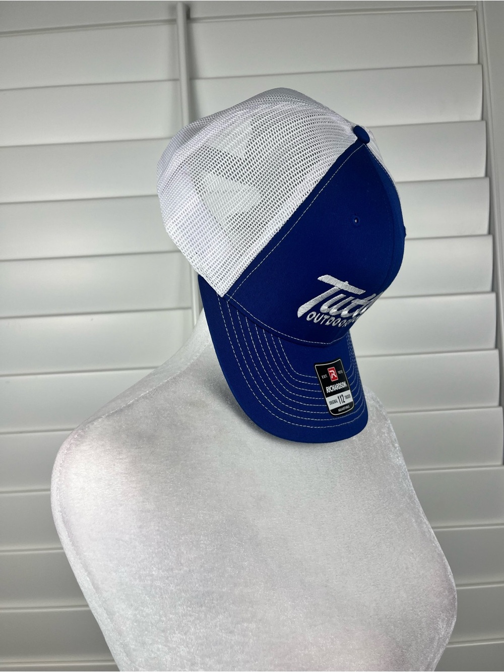 Richardson 112 Trucker Hat Blue White Snapback Cap Turtle - Picture 2 of 6